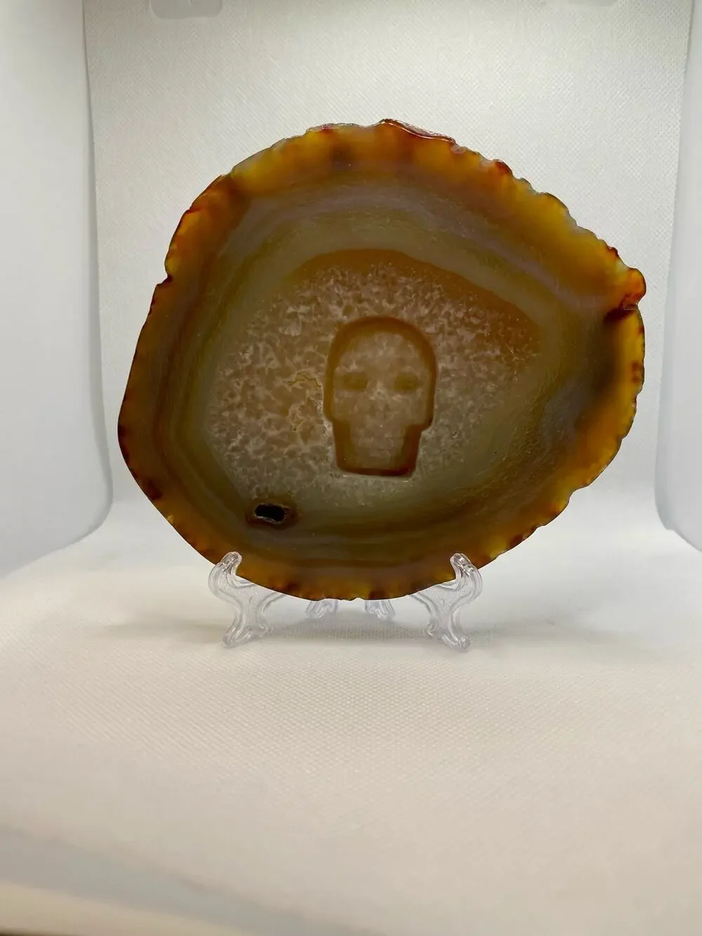 Carnelian Skull Slab